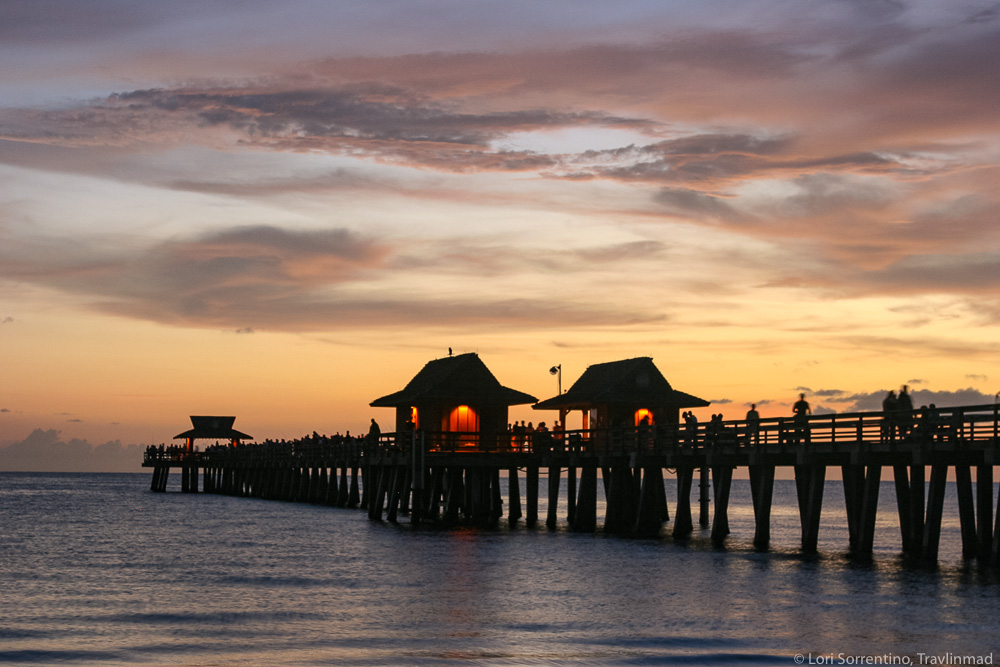 naples pier beach in south florida