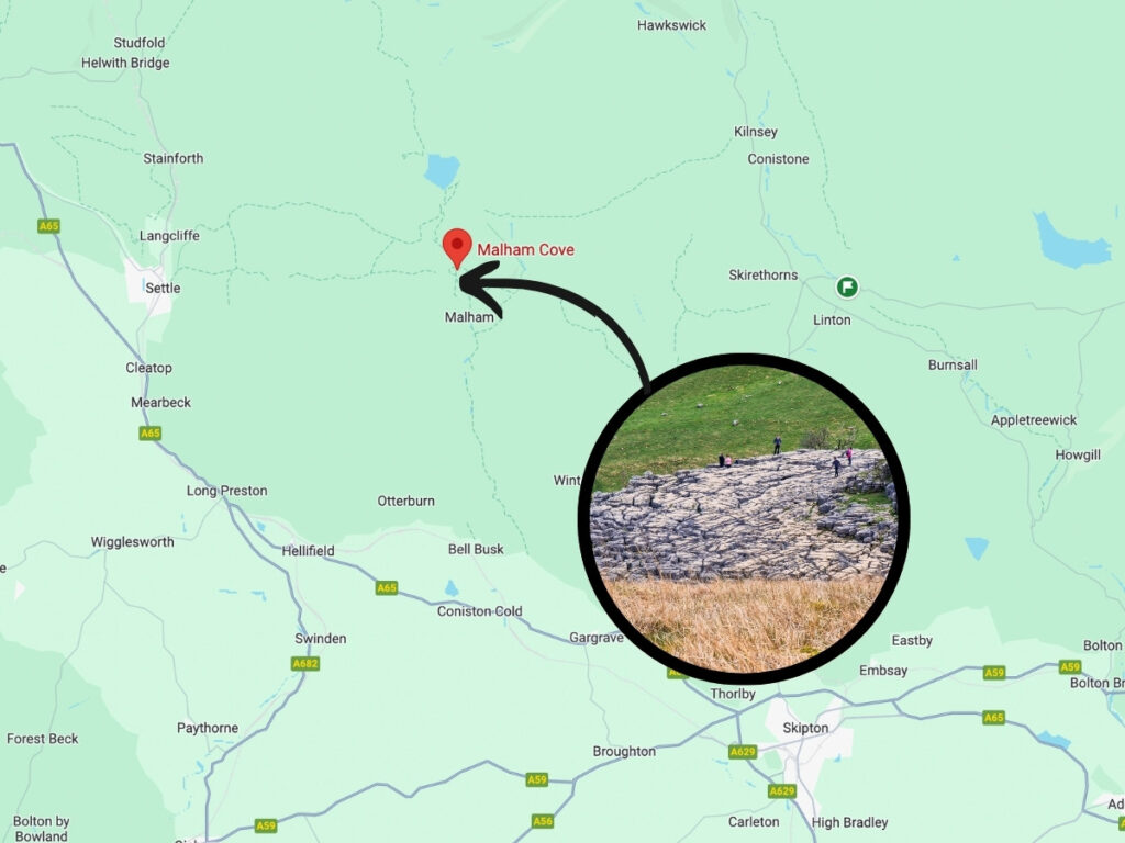 malham cove map