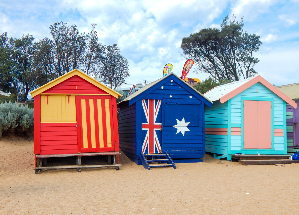 melbourne bathing boxes in brighton