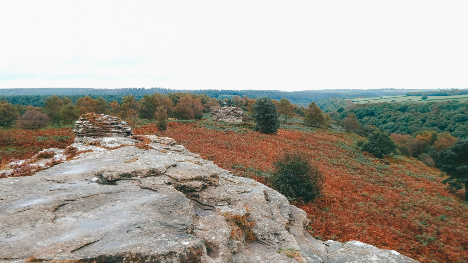 bridestones in dalby forest walk