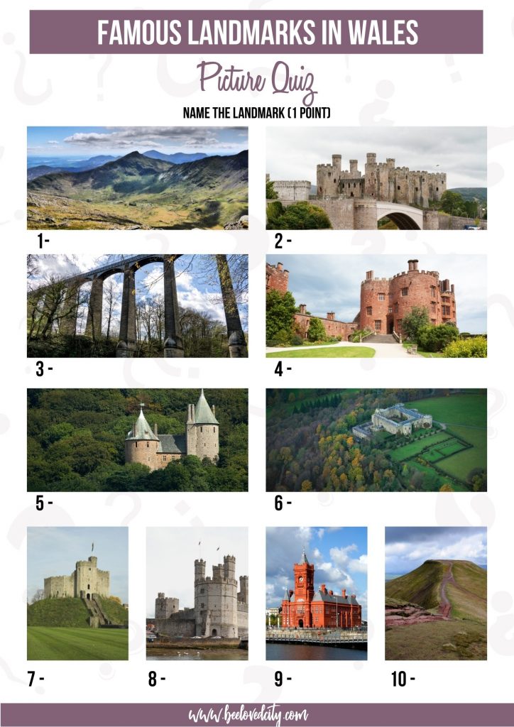 Picture Quiz about Wales