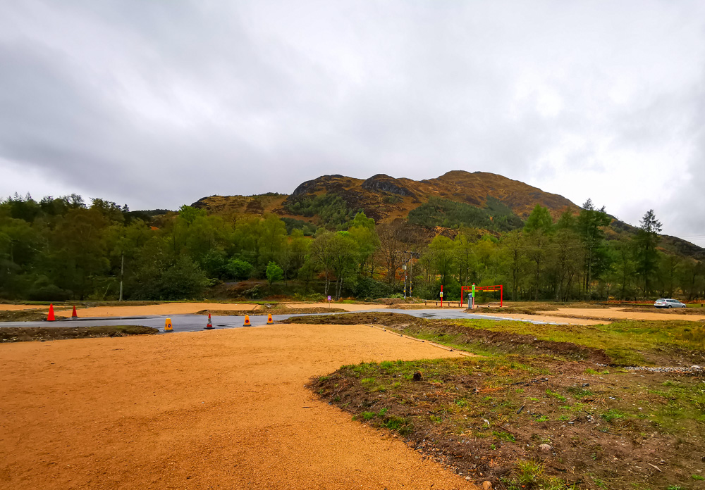 carpark at glenfinnan viaduct