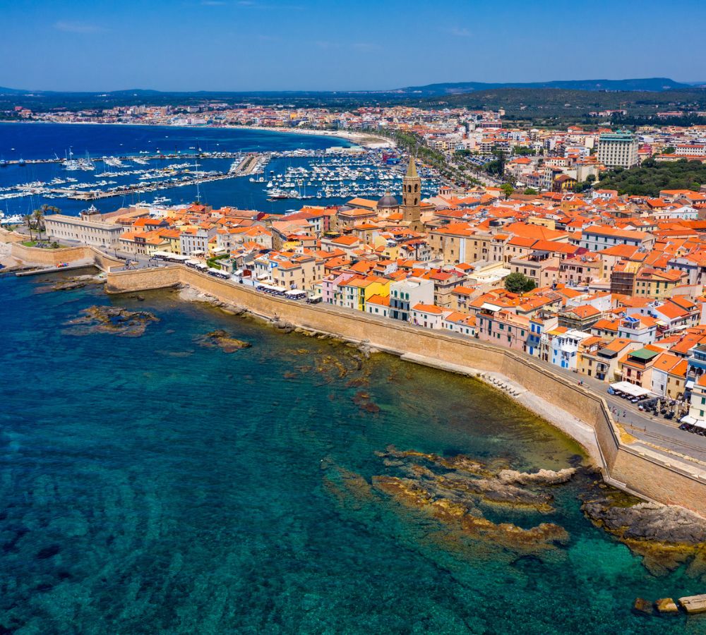 Alghero Old Town in Sardinia