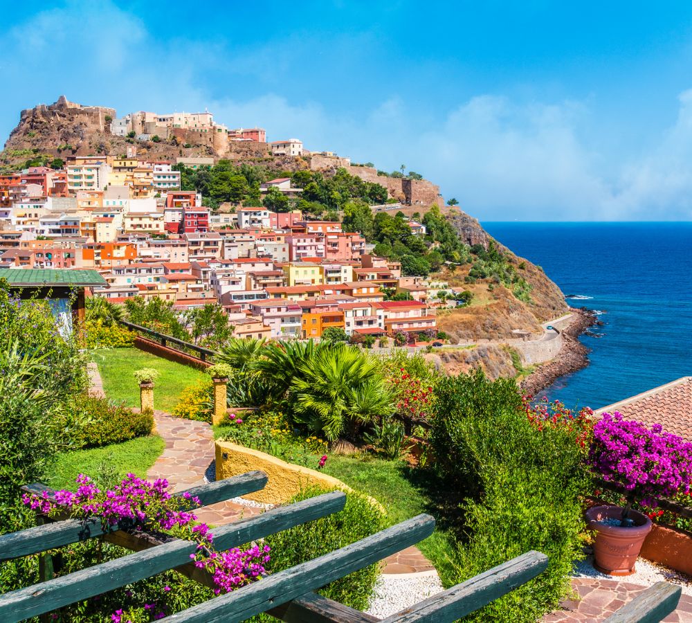 Castelsardo town in Sardinia