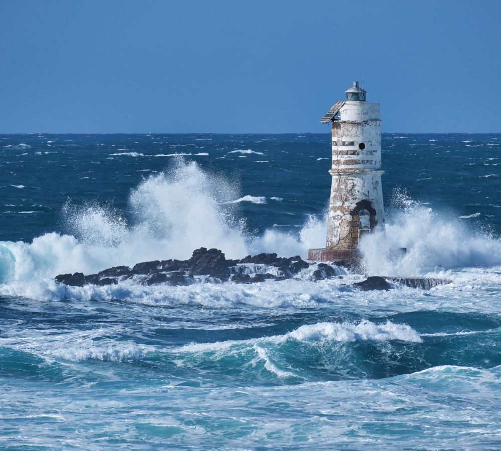 Sant Antioco island famous lighthouse in Sardinia