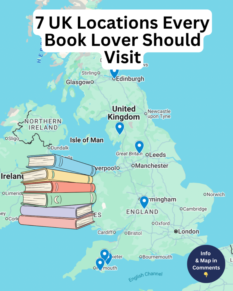 UK book lover locations map
