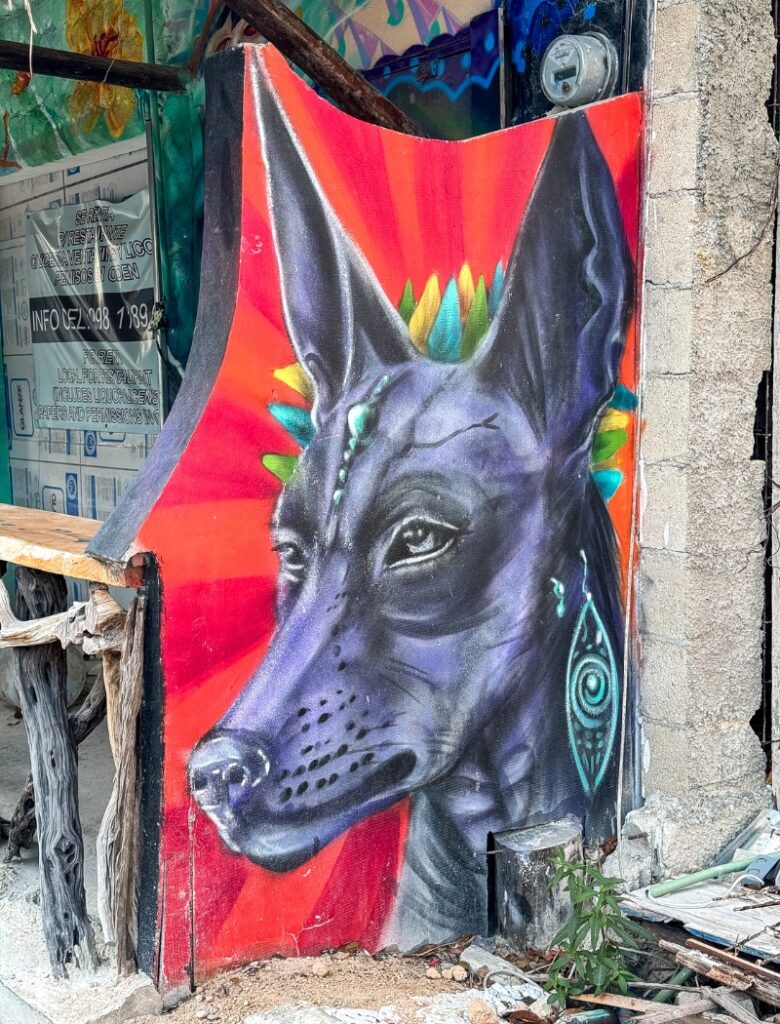 street art in holbox