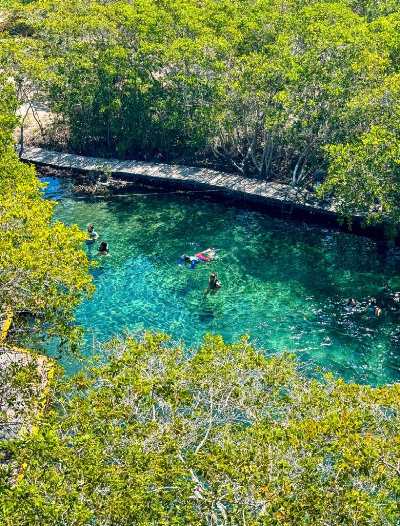 yalahau cenote from tower