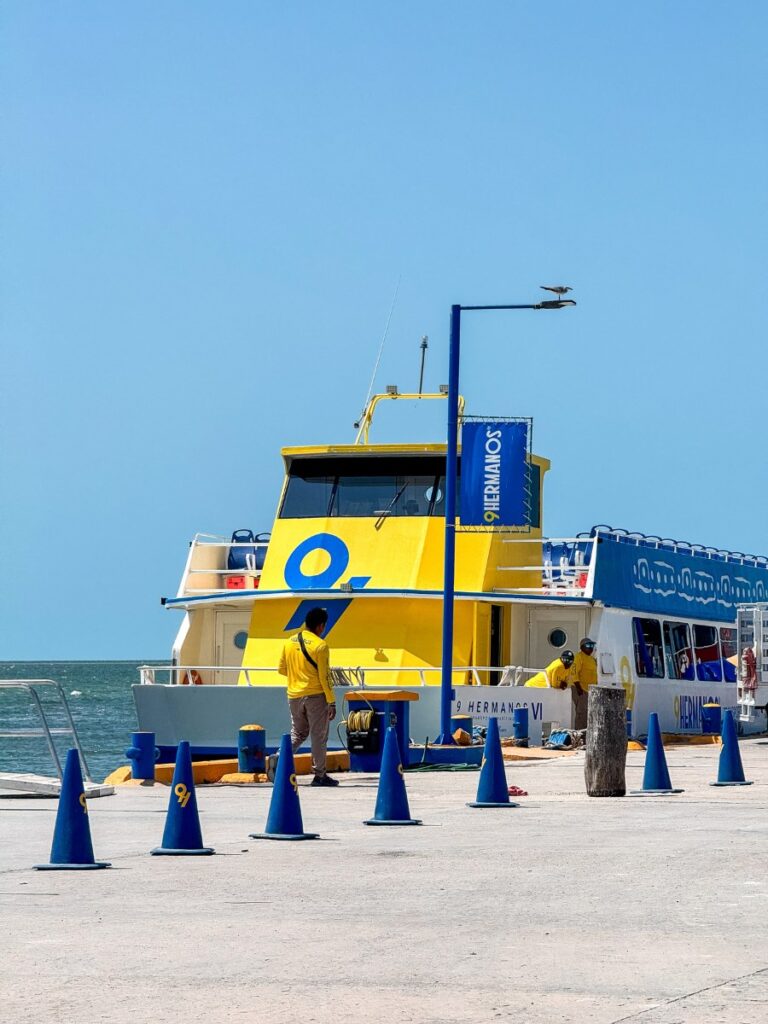 holbox yellow ferry