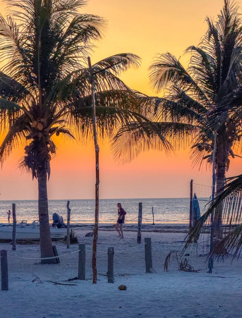 sunset at the beach