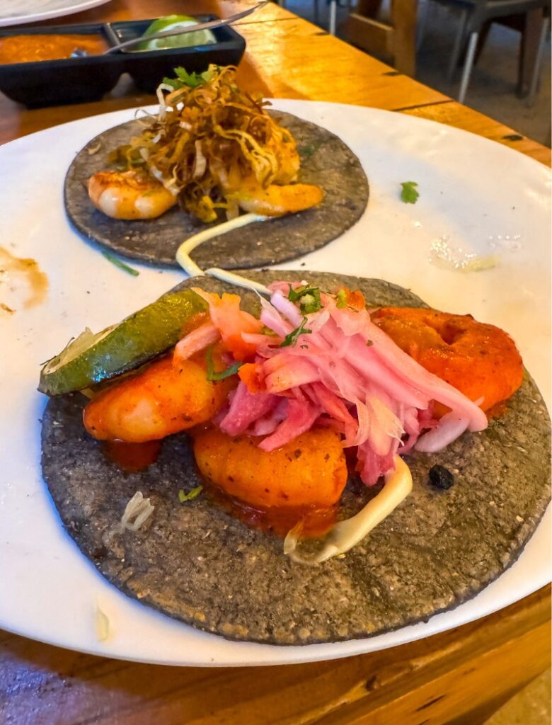 tacos at barba in holbox