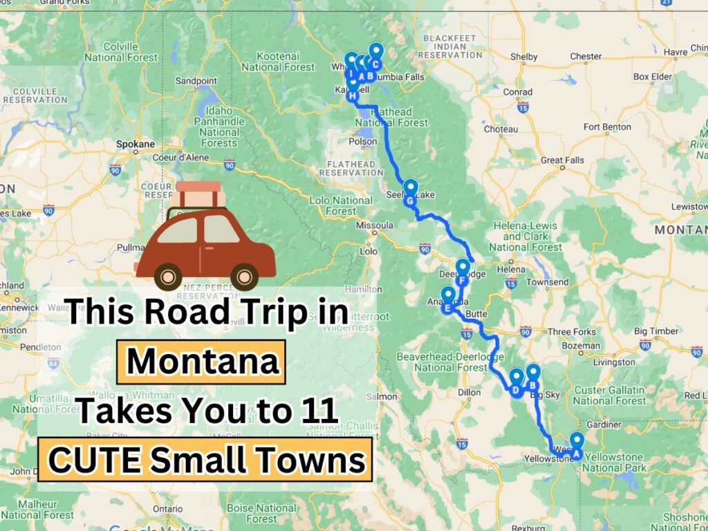 Small town road trip in Montana