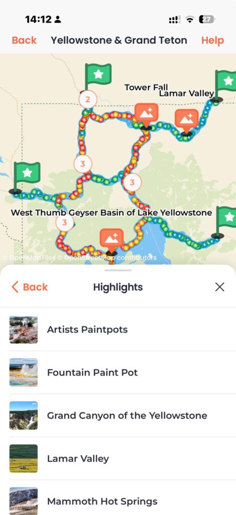 Yellowstone Guide Along App