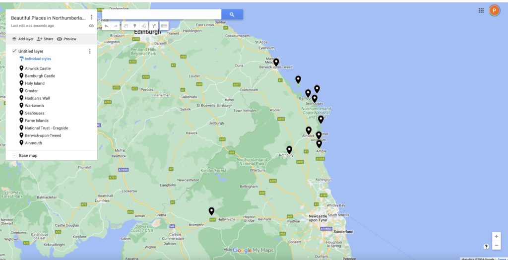 northumberland places to visit