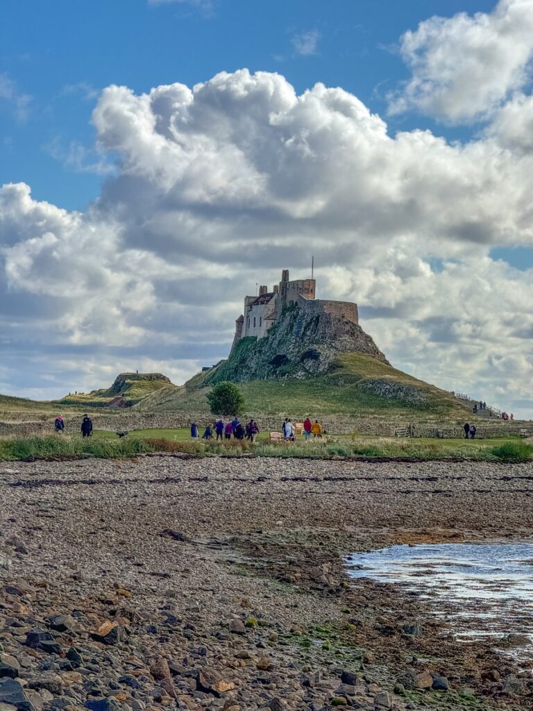 castle on holy island in northumberland