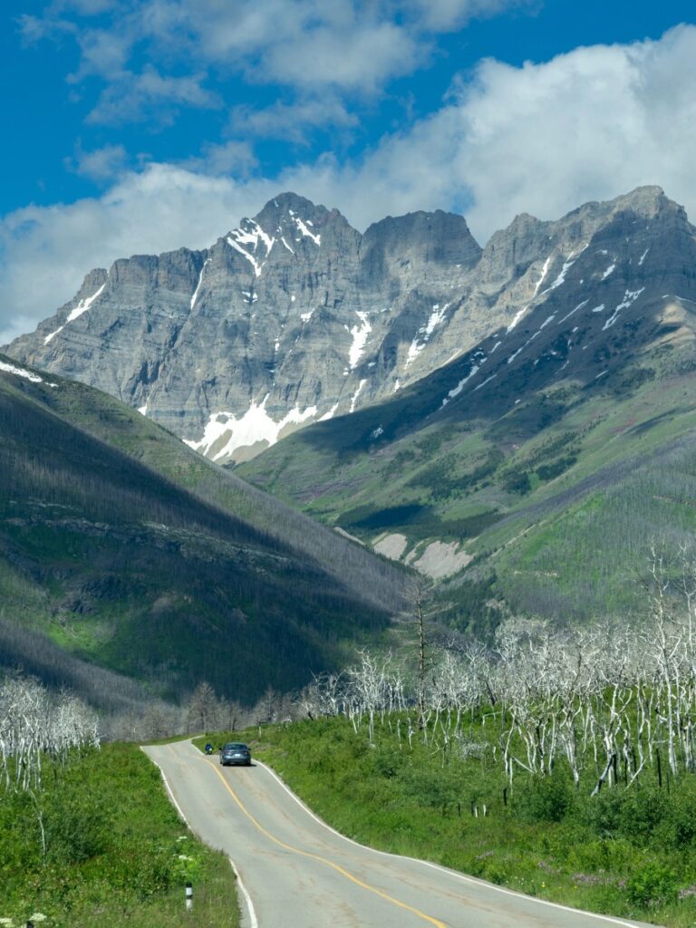 Red Rock Canyon Parkway in waterton lake national park