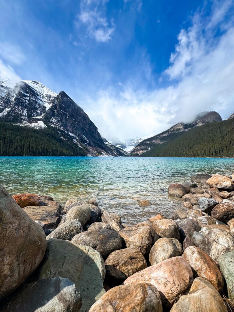 Views of Lake Louise in banff
