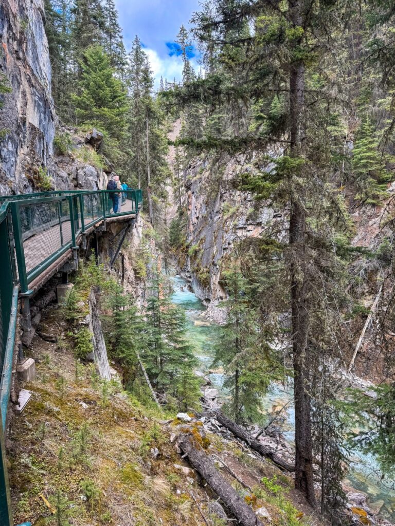 johntson canyon in banff