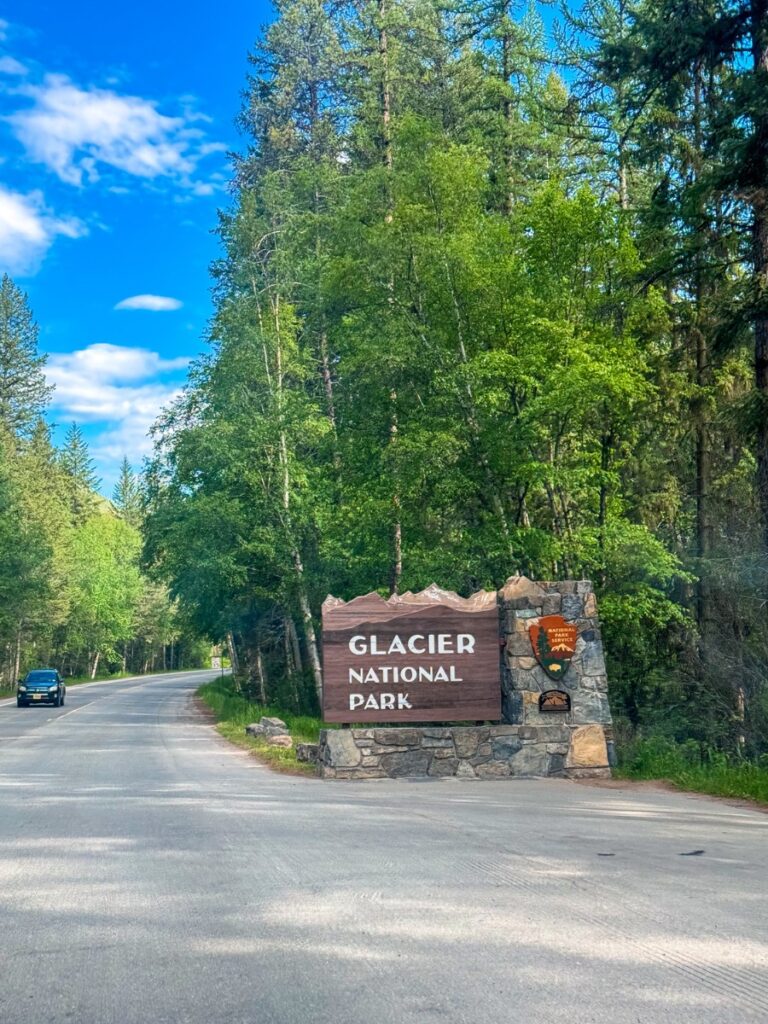 glacier entrance in montana