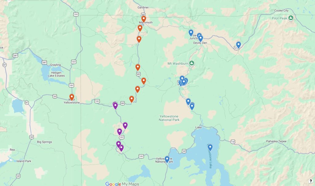 3 days in Yellowstone itinerary