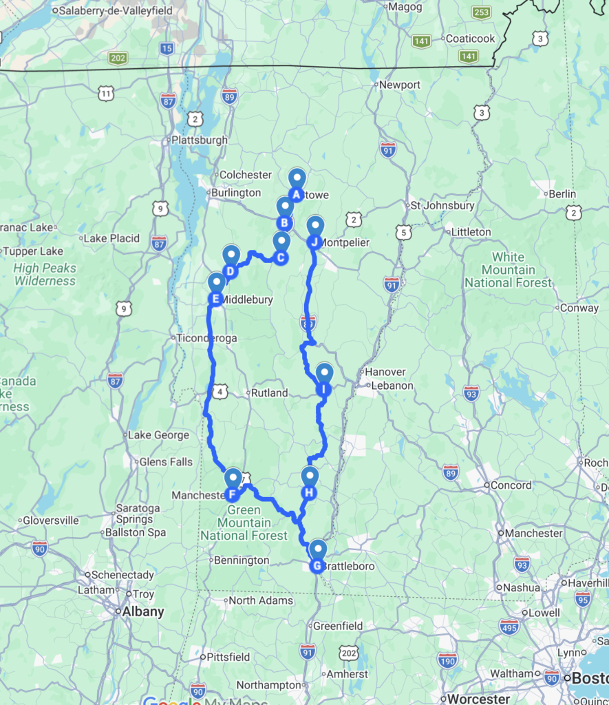 Vermont Small Towns Road Trip