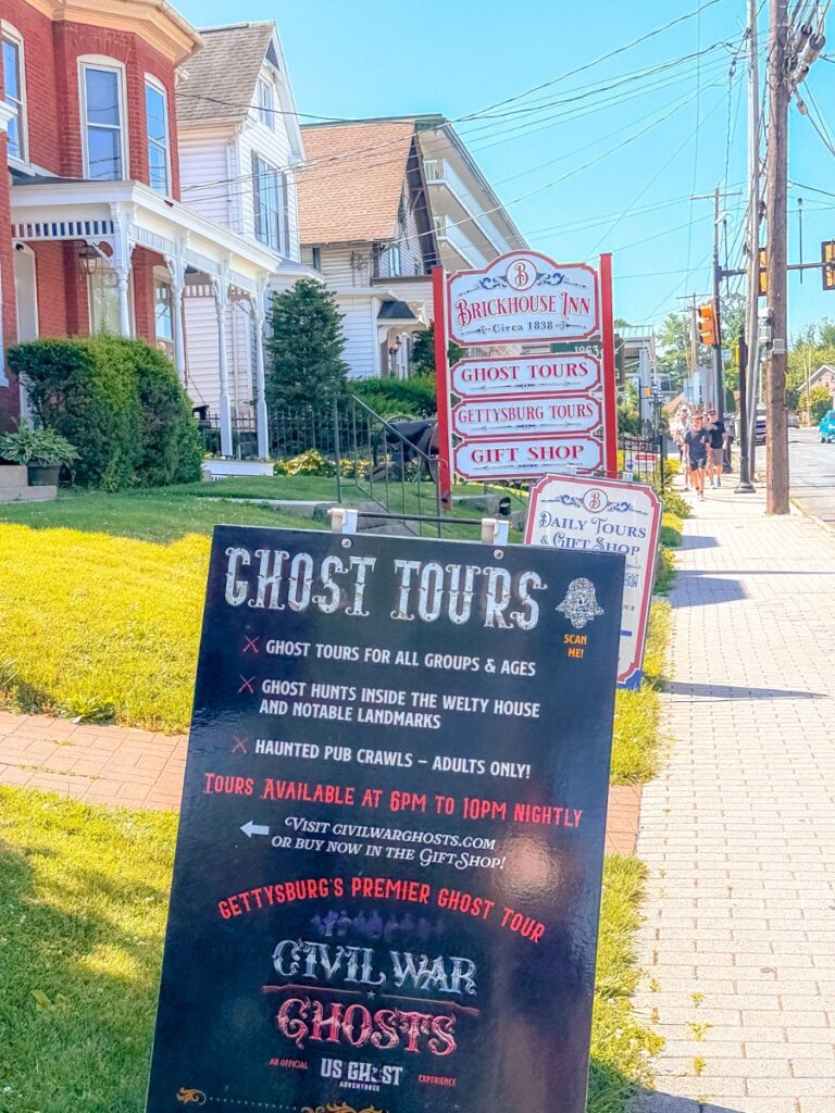 ghost tours in gettysburg