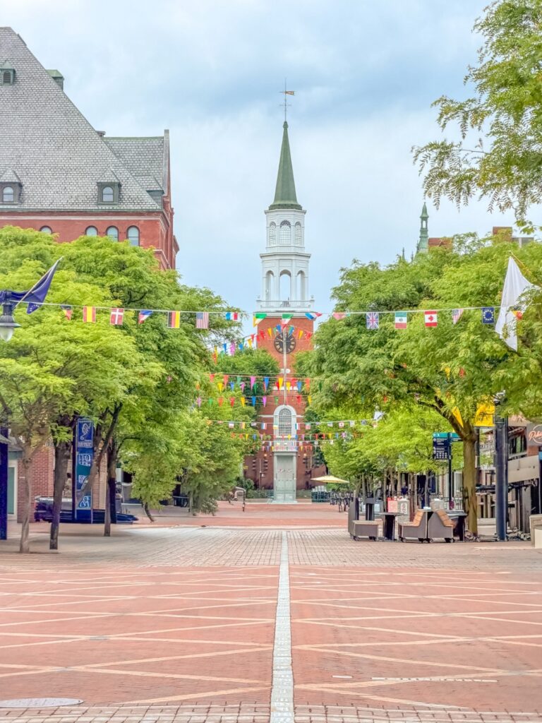 church street in Burlington in vermont