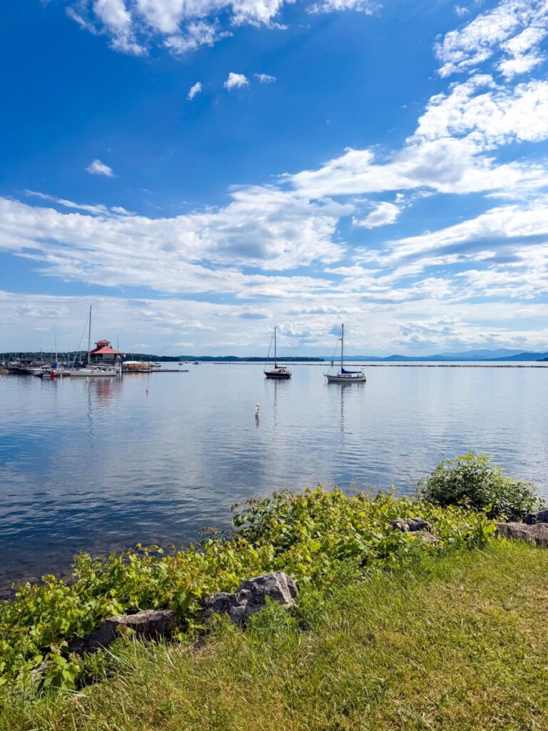 Burlington waterfront in vermont