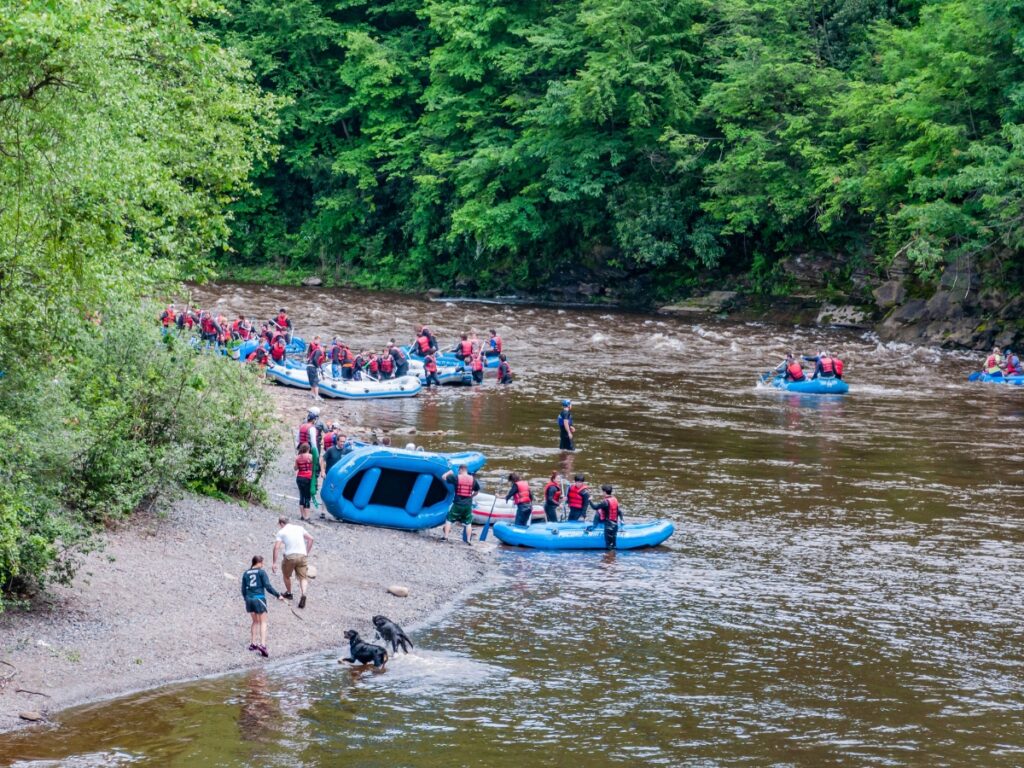 Lehigh River white water rafting in Jim Thorpe
