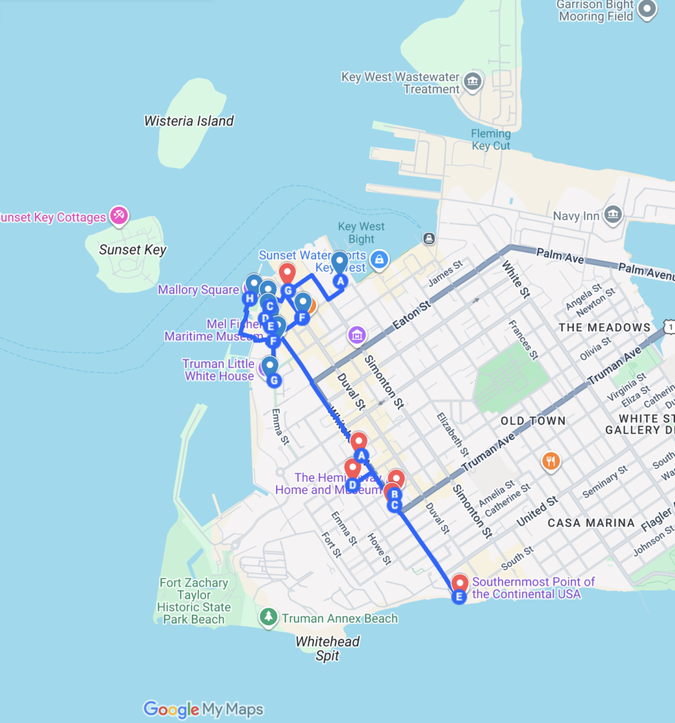 key west 2-day itinerary