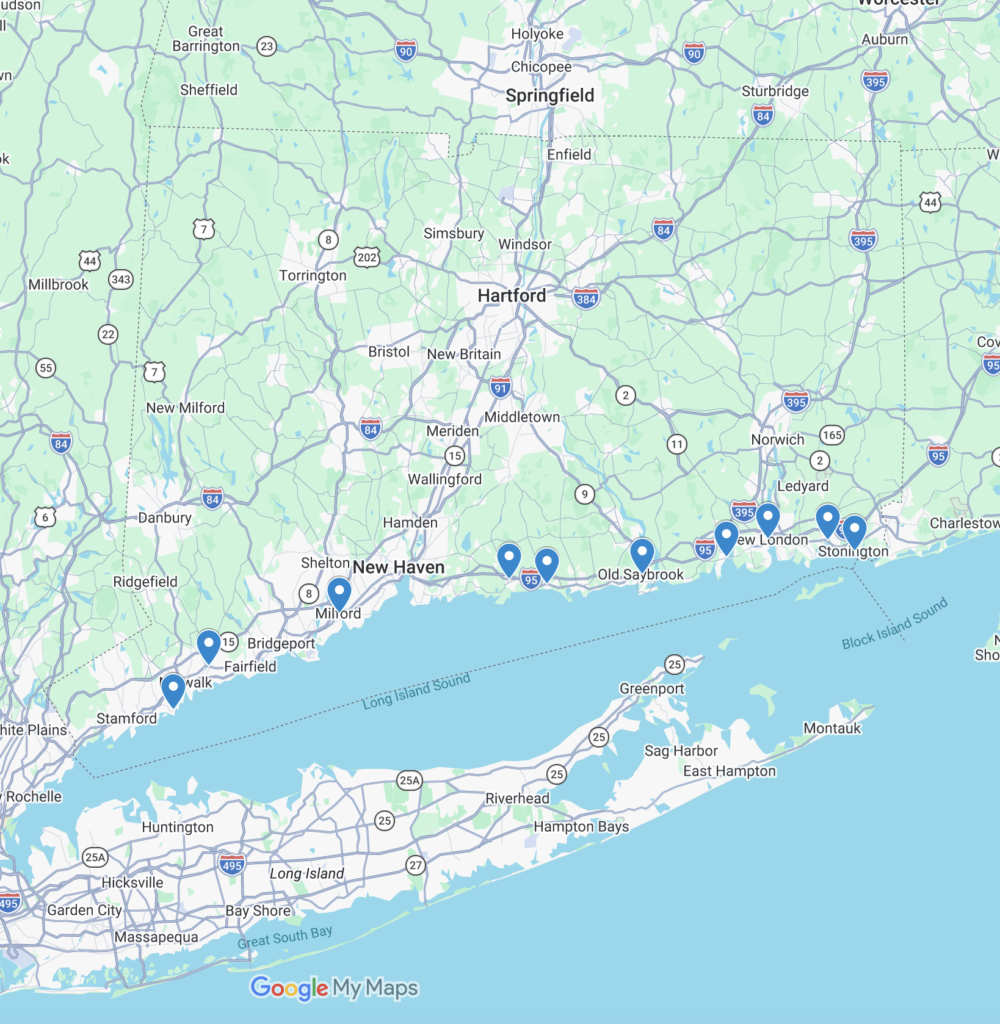 seaside towns in connecticut